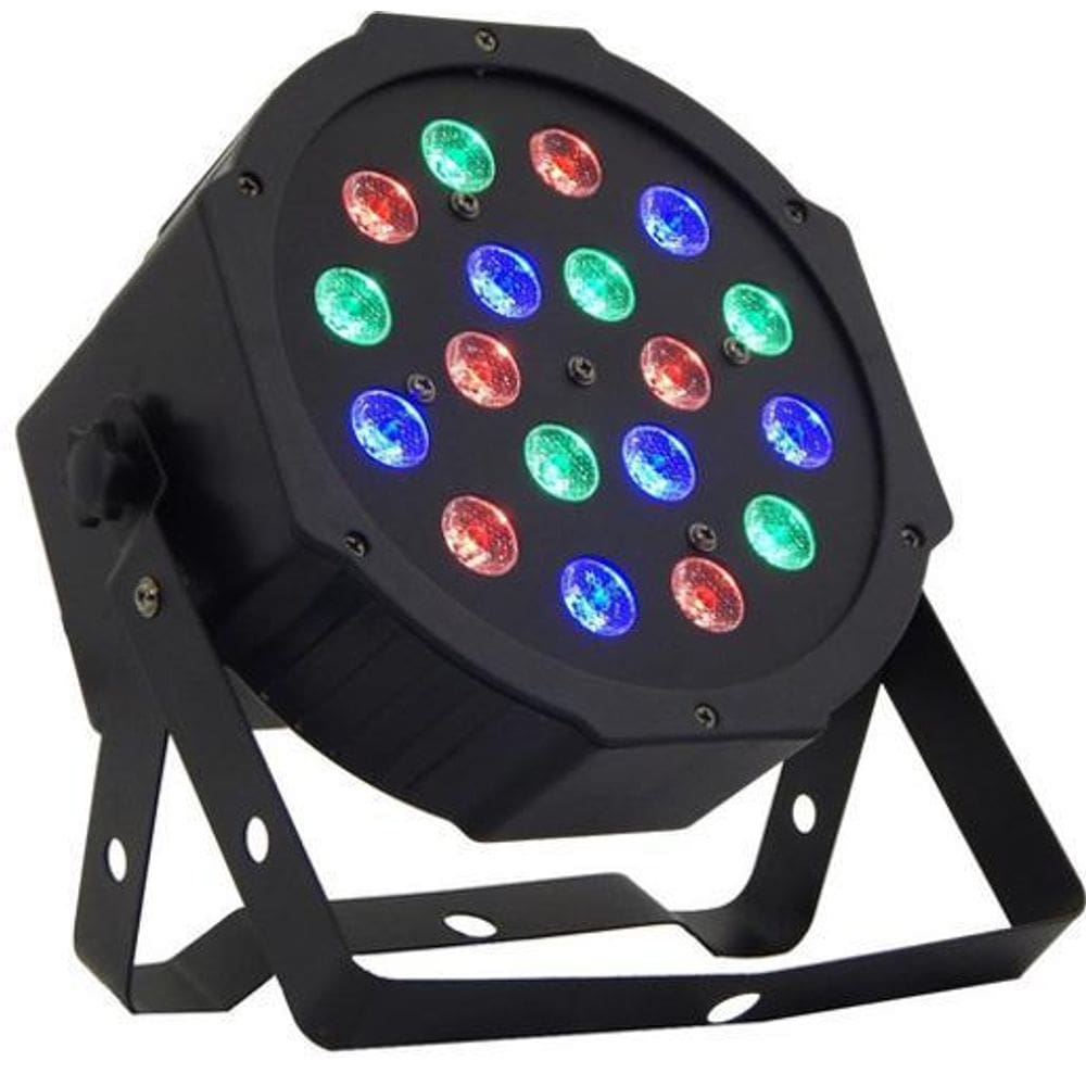 Refletor 18 Leds De 1W Dmx Digtal Slim Skf181 Infinity