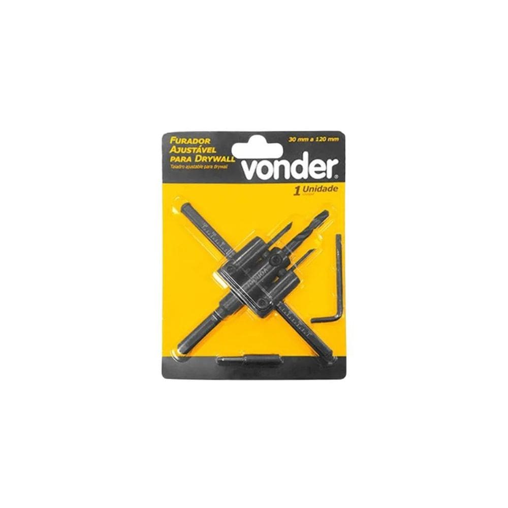 Furador Ajustável Drywall 30Mm A 120Mm - Vonder 3511030120
