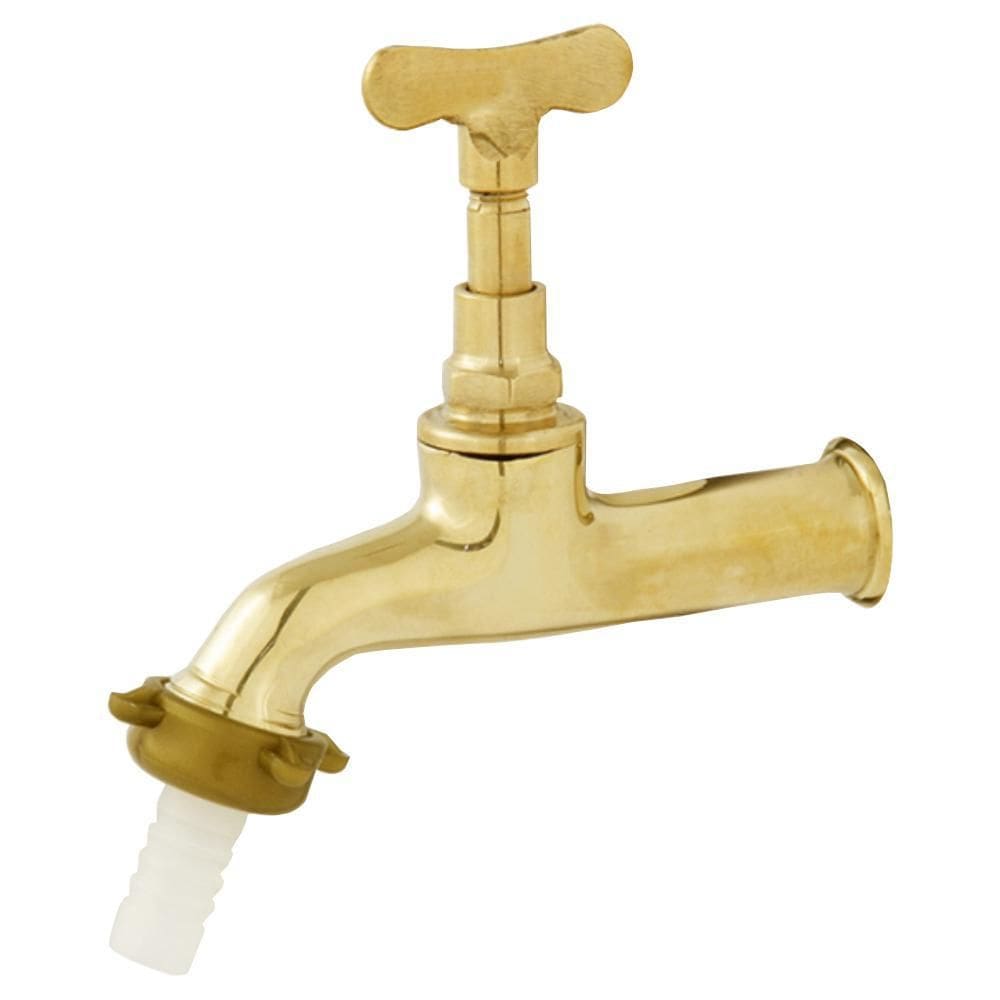 Torneira Tanque E Jardim Oliveira 1130 1/2 Em Metal Amarela