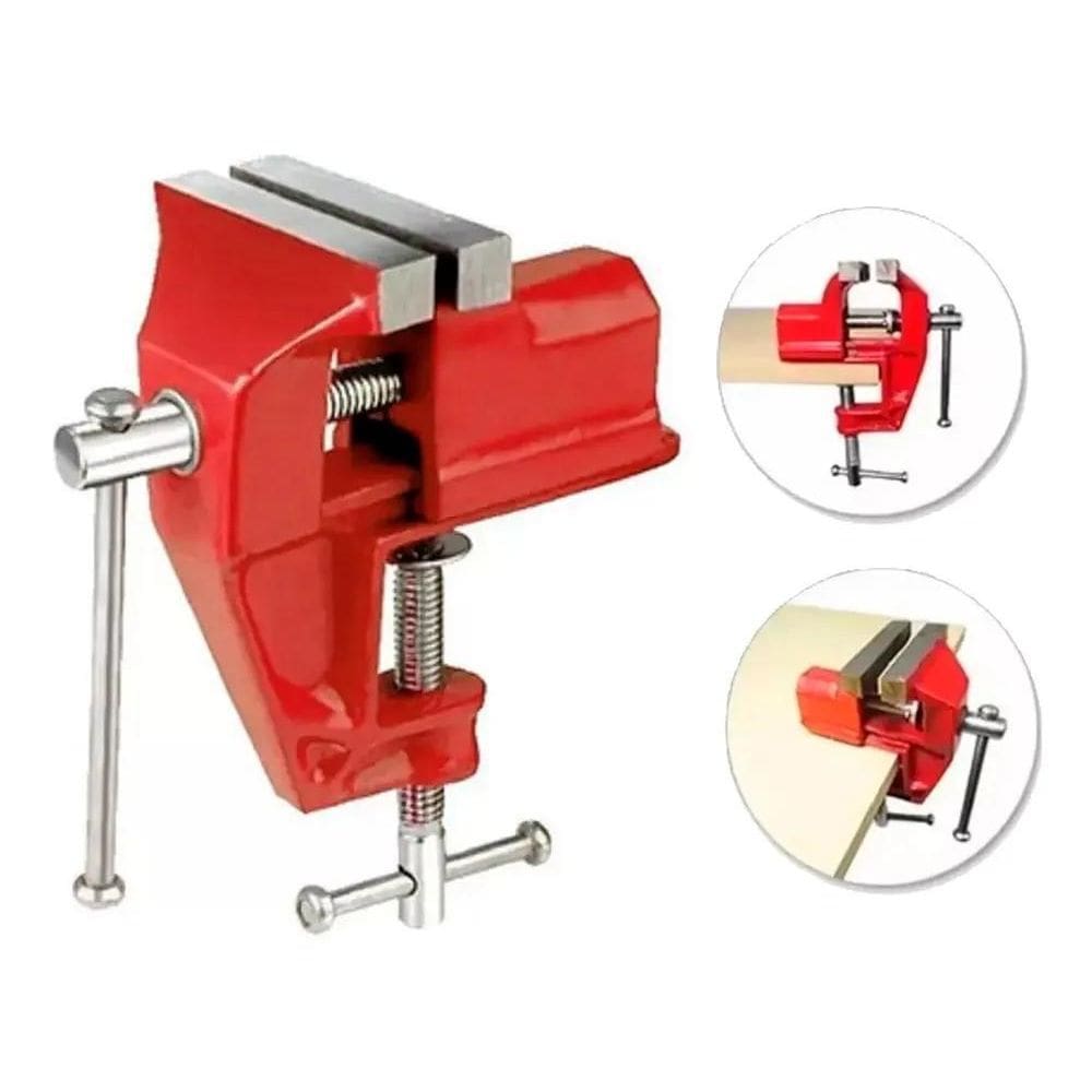 Torno Morsa De Bancada Numero 3 Pol 75Mm Sparta Fixa Mini