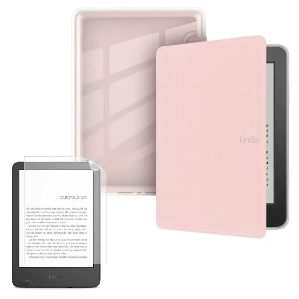 Case Auto Sleep Acrílico Para Kindle 12 6.0 2024 + Película