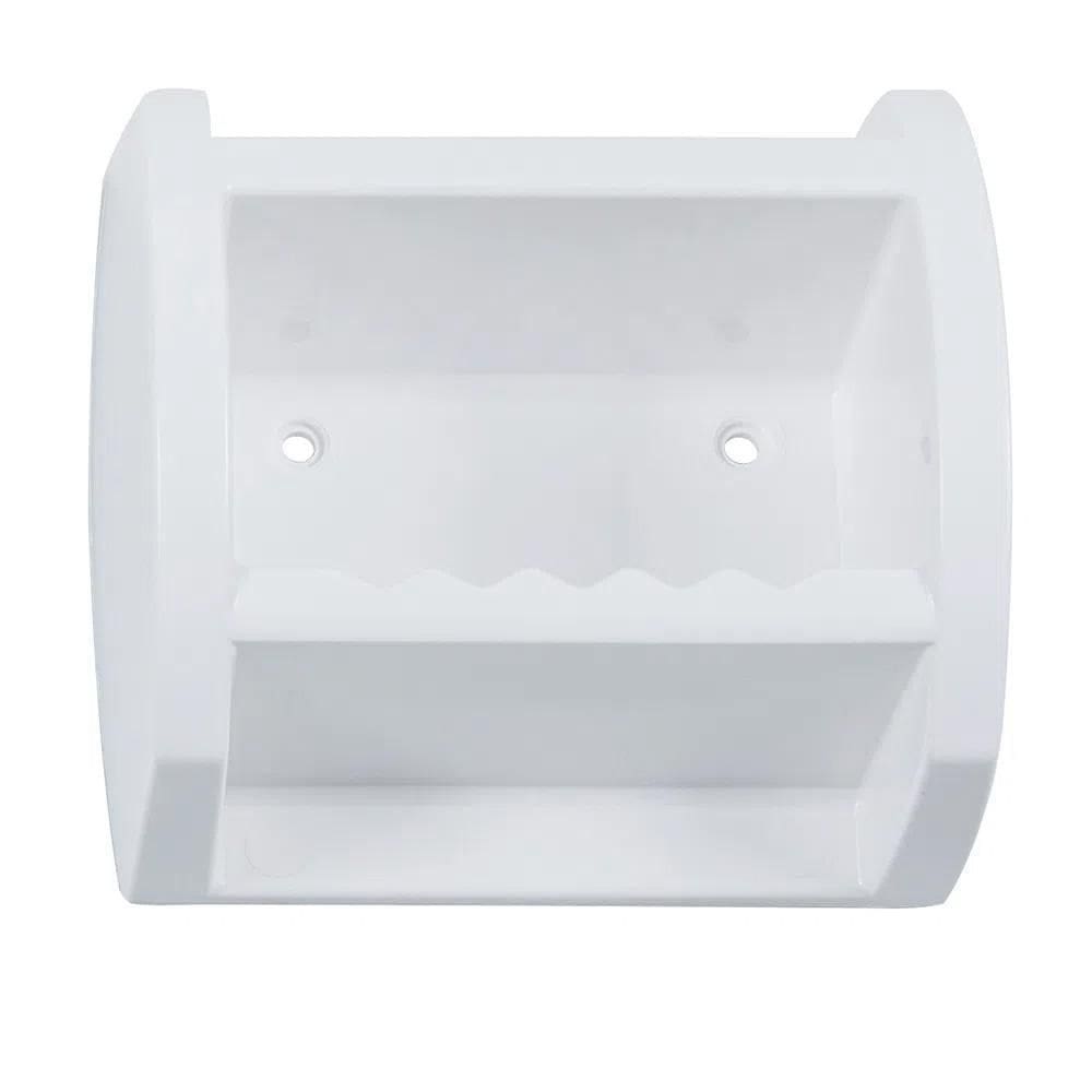 Saboneteira Plástica Astra Grande Branca