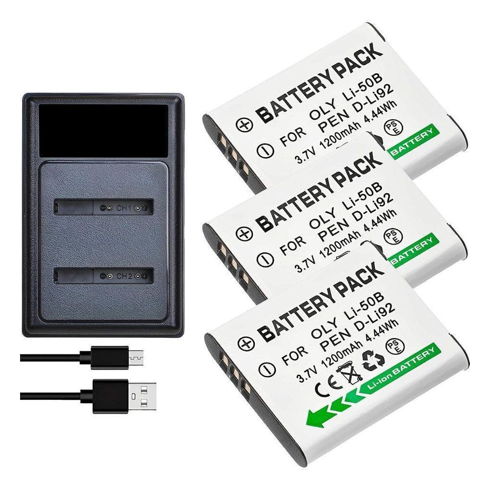 Kit 1X3 Li-50B Para Olympus Stylus Tough Tg-870 Sz-30Mr 31M