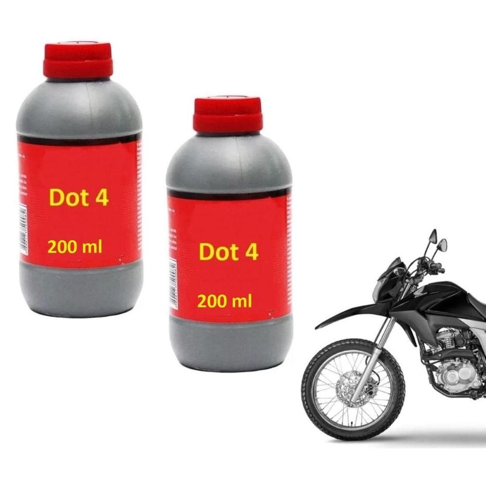 Par Fluido Freio Dot 4 200Ml Falcon Xre Bros Tornado Xr 200
