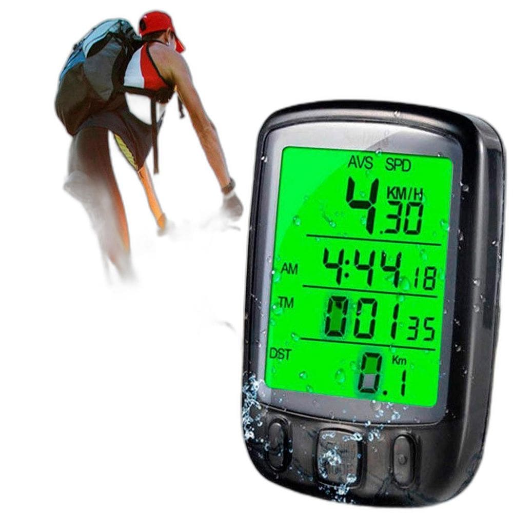 Computador De Ciclismo Display Luminoso E Sensor Velocidade