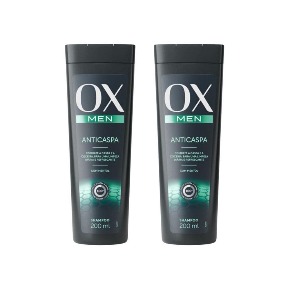 Shampoo Ox 200Ml Men Anticaspa - Kit Com 2Un