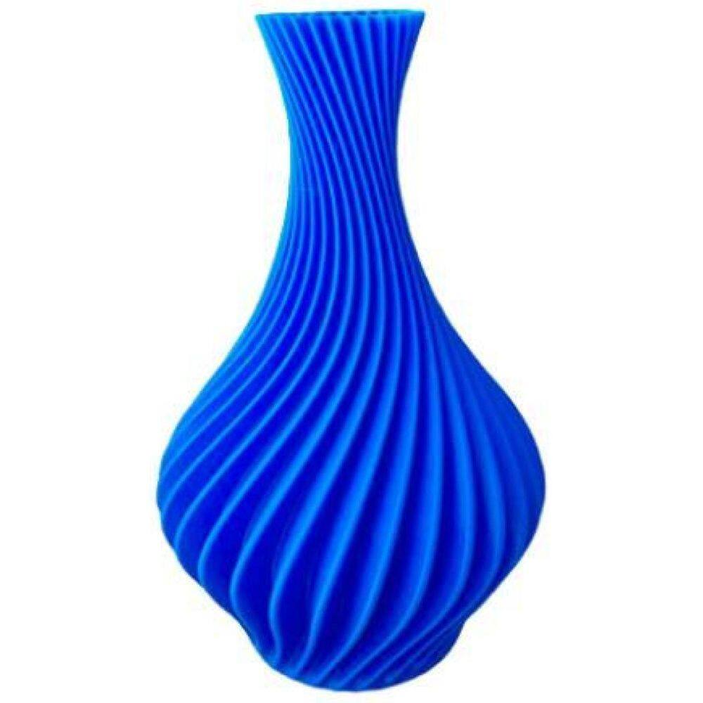 Vaso Plantas Modelo Espiral Azul - Jarro Decoração 12Cm