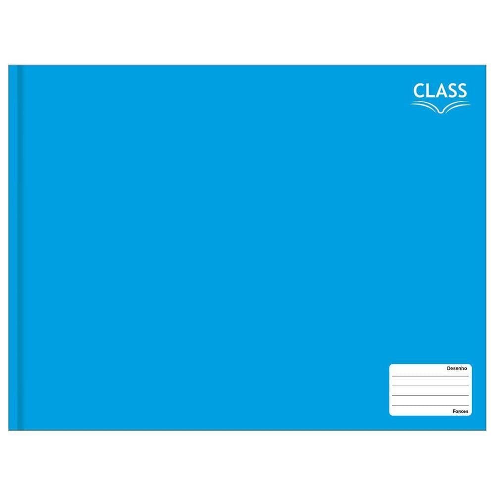 Caderno Cartografia Desenho 96Fls Brochura Class Azul Foroni