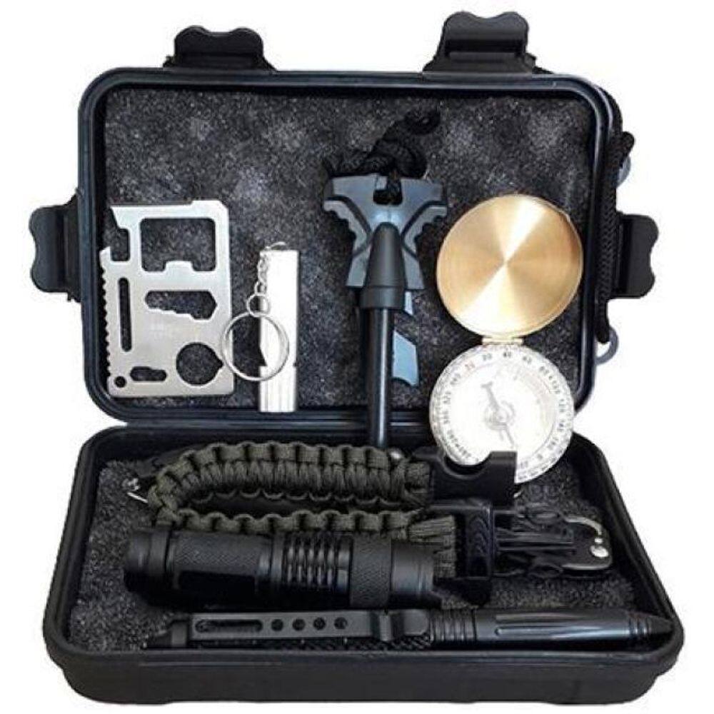 Conjunto De Sobrevivência Tz-01 Brillante Torcia Led Camping