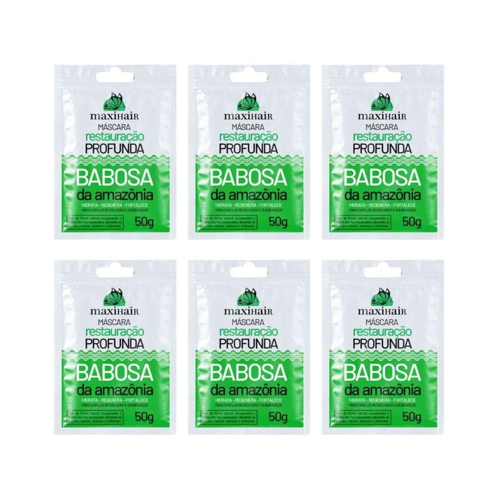 Sache Maxihair 50G Babosa Da Amazonia - Kit Com 6Un