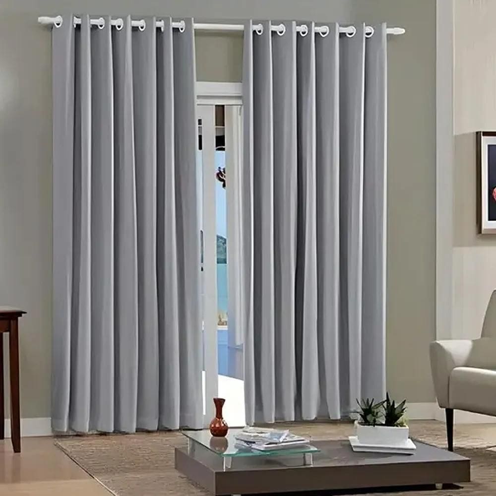Cortina Pratika Slim 2,6 X 1,7 - Bella Janela Cinza Escuro
