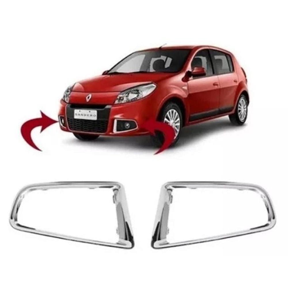 Par Aro Cromado Milha Sandero