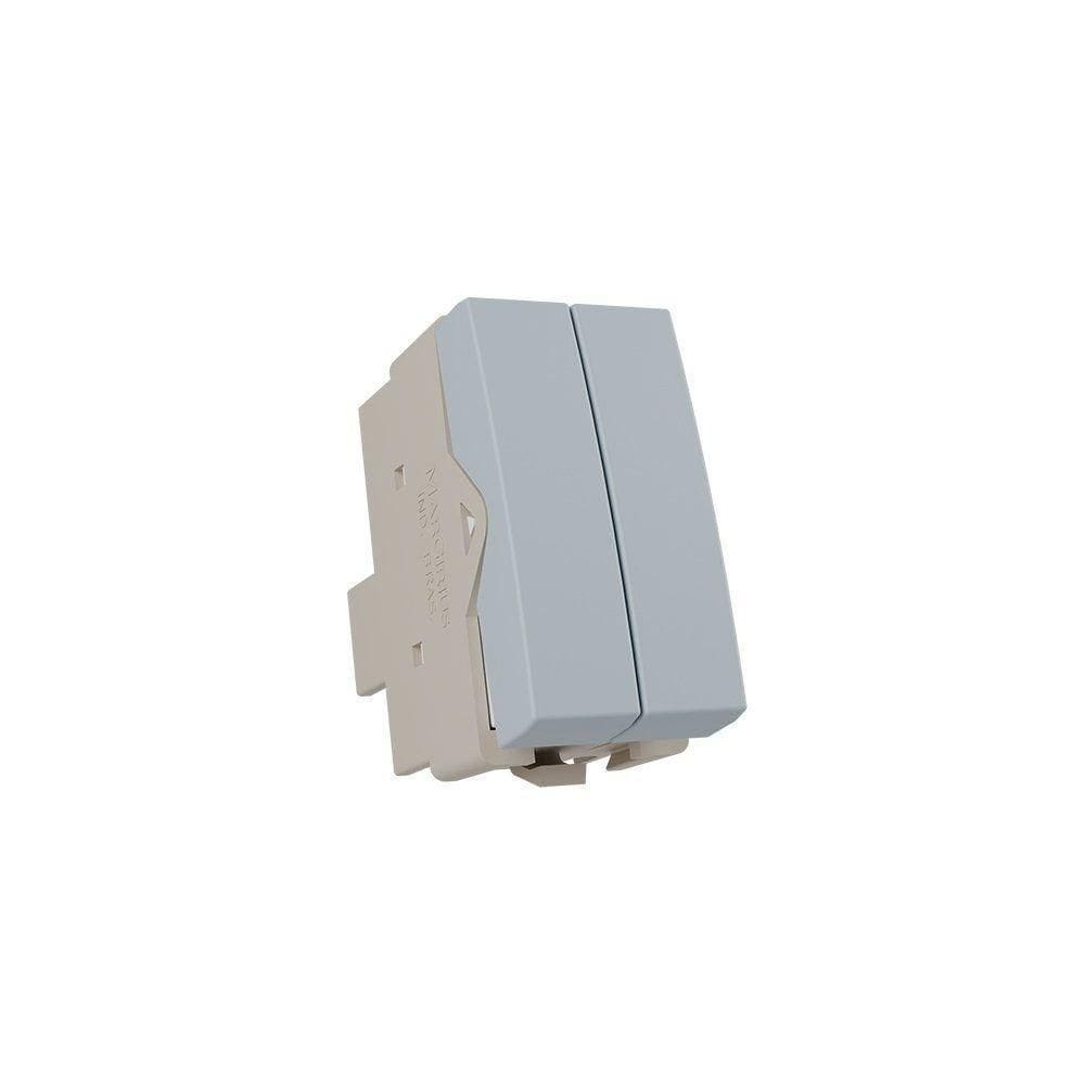 Módulo Interruptor Duplo Margirius Sleek Colors 10A
