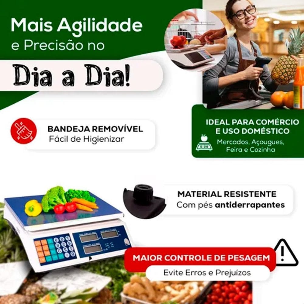Balança Digital Para Pesar Peixes Com Alta Precisão