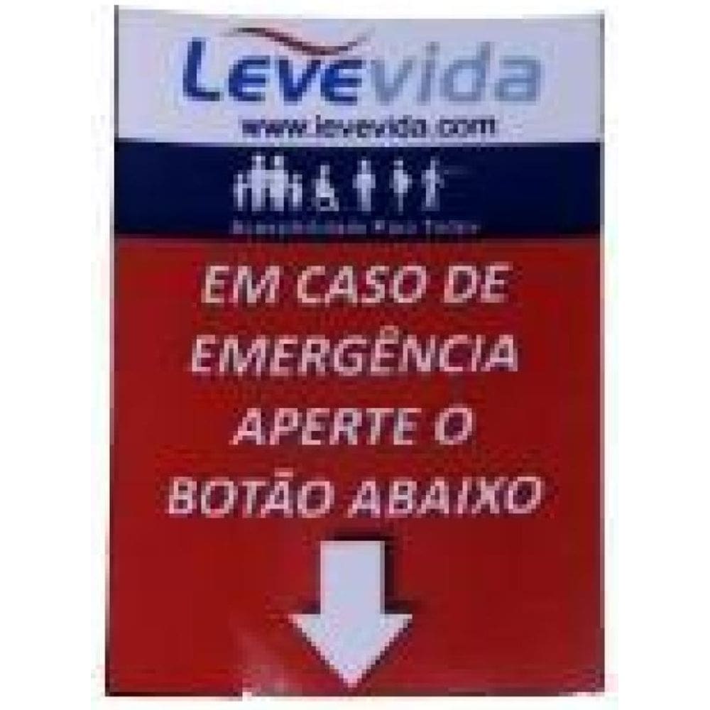 Alarme Audiovisual Sem Fio A Pilha Para Banheiro Pne/Pcd