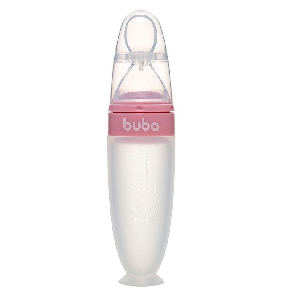 Colher Dosadora Em Silicone Com Ventosa Rosa 18880 - Buba