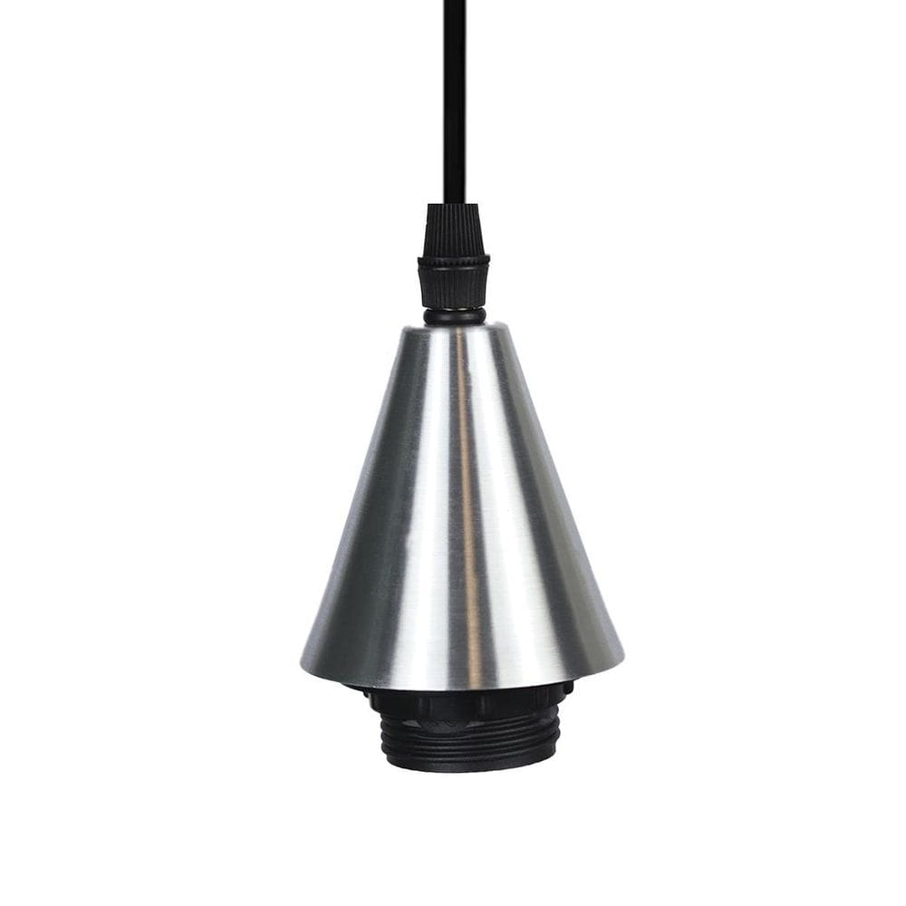 Conjunto Para Pendente Kit Base + Soquete E27 Bivolt Prata