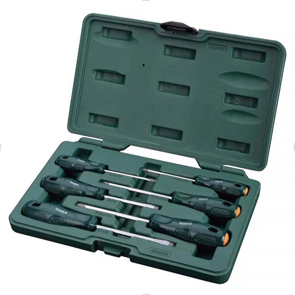 Jogo Chave De Fenda E Phillips 6 Peças St09303Esj Sata