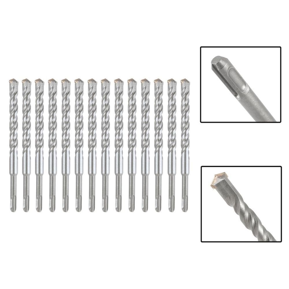 Jogo 14 Brocas Sds Plus 16X400 Mm Aço Carbono Tungstênio