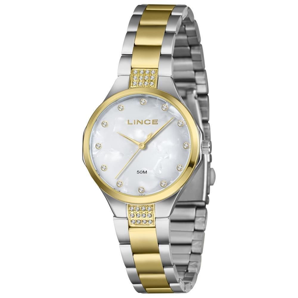 Relógio Lince Feminino Ref: Lrtj181L34 B1Sk Fashion Bicolor