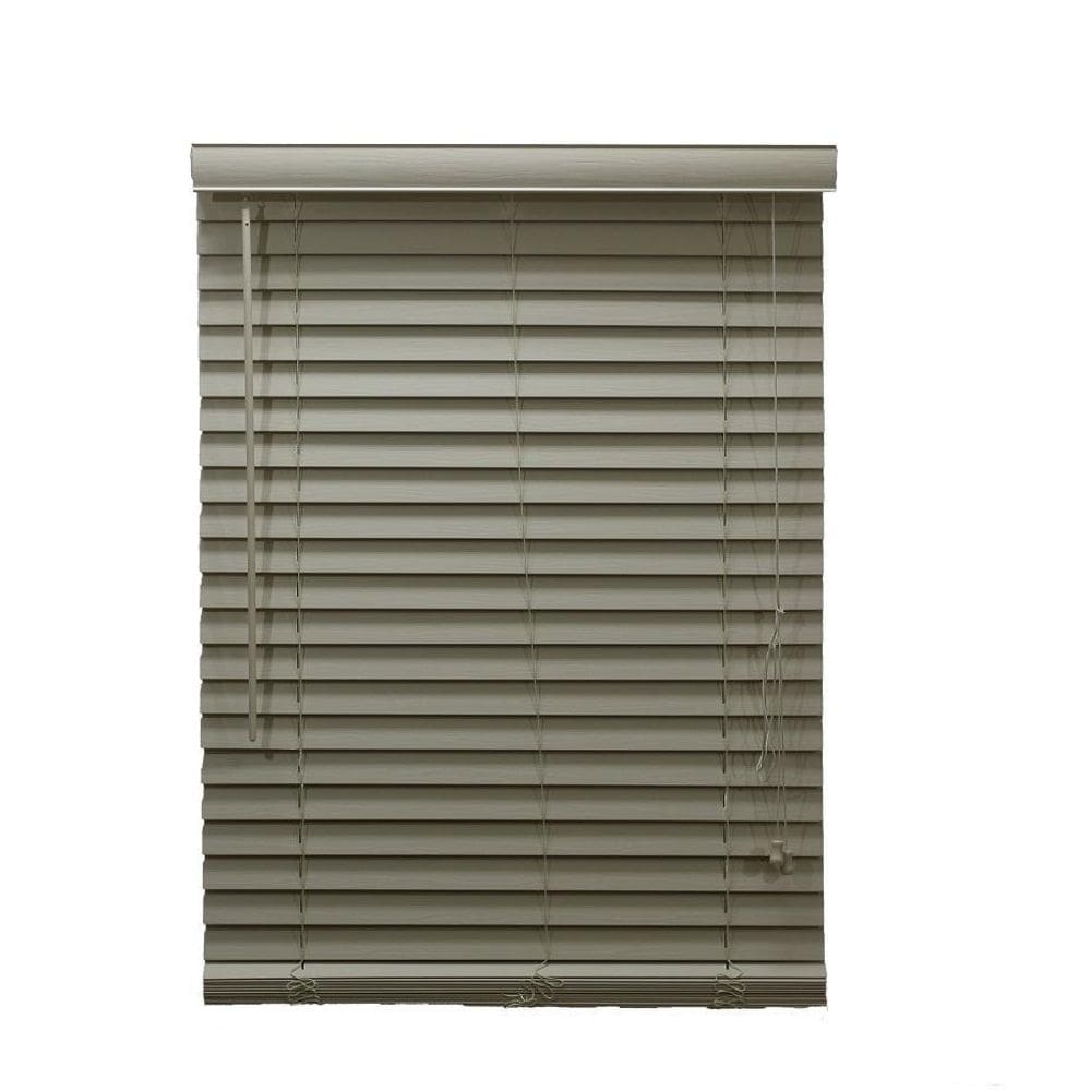 Persiana Horizontal Pvc 50Mm Natural Bege 60  L  X 160  A 