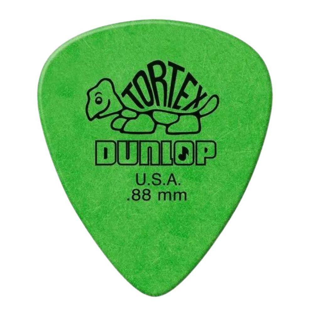 Palheta Tortex Dunlop U.S.A Verde .88Mm Unidade