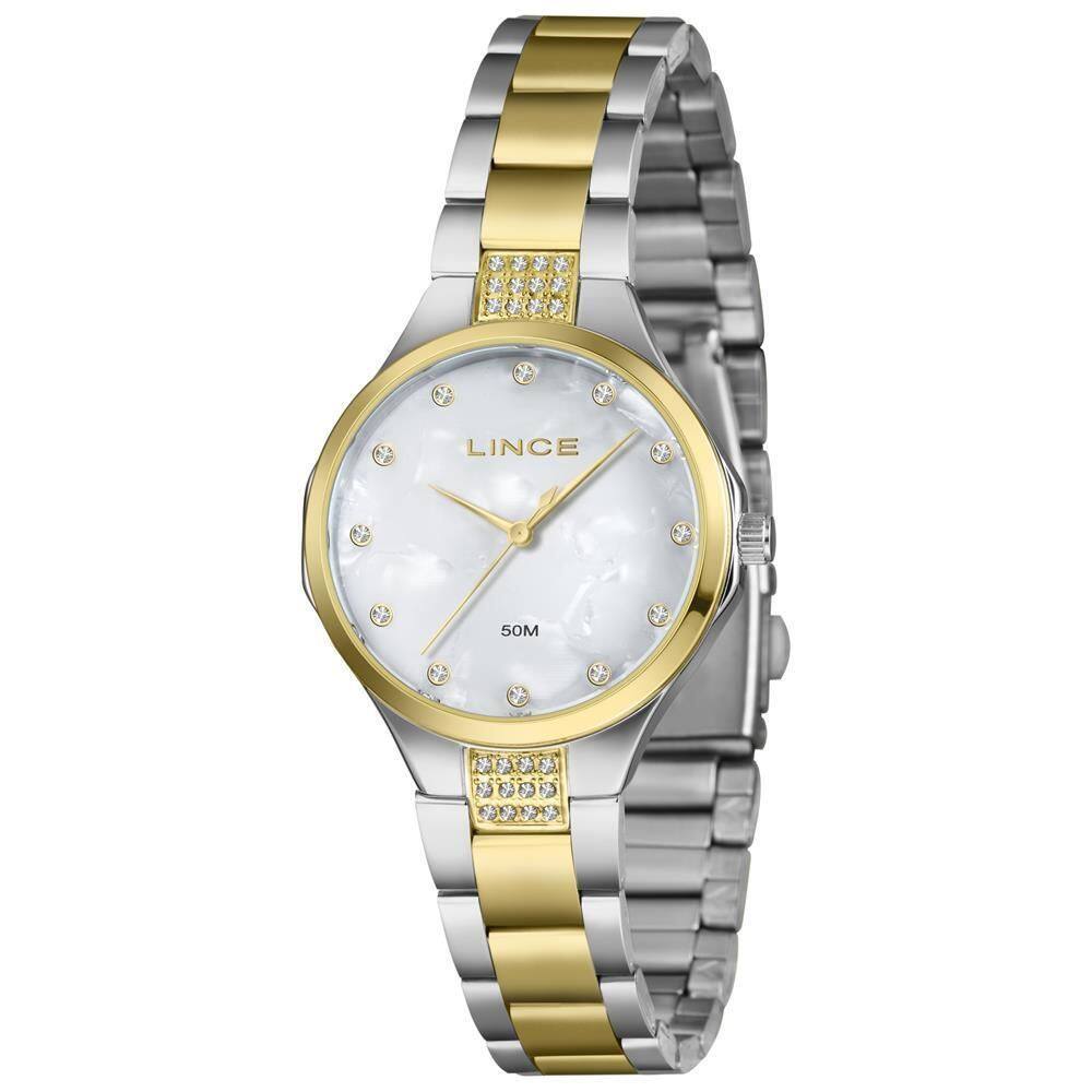 Relógio Lince Feminino Ref: Lrtj181L34 B1Sk Fashion Bicolor