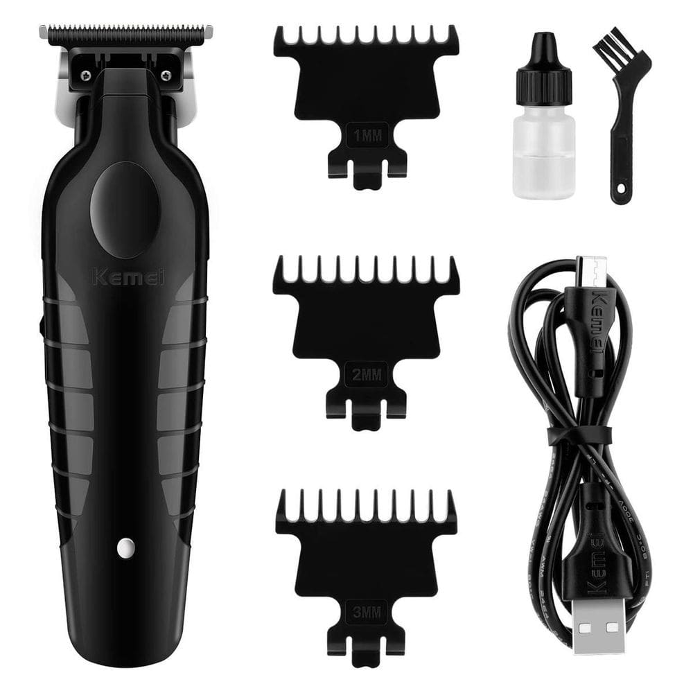 Kemei Preta Eléctrica Para Barba Cabelo Pezinho