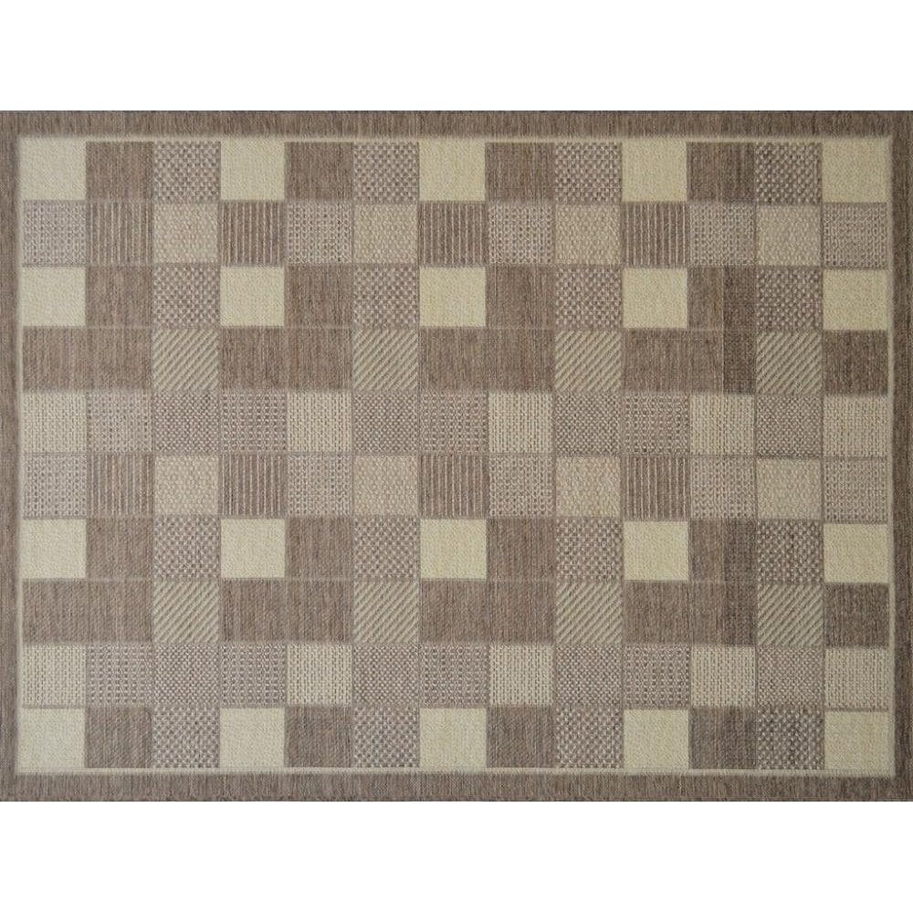 Mega Tapete Quadrado Natural Look Tabuleiro-A 215X215 Cm