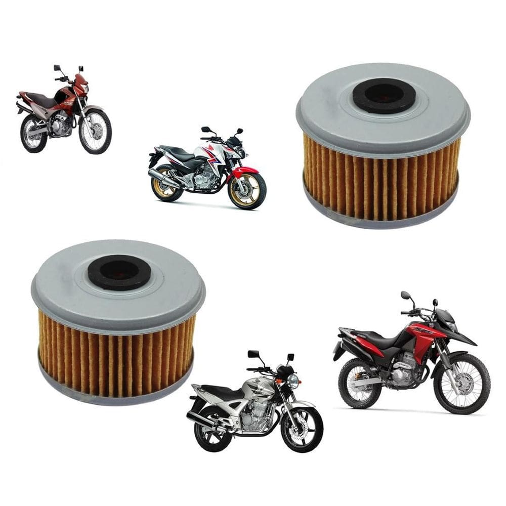 Kit 2 Filtros Óleo Xlx Nx 400 Falcon Cbx Twister 250 Xre