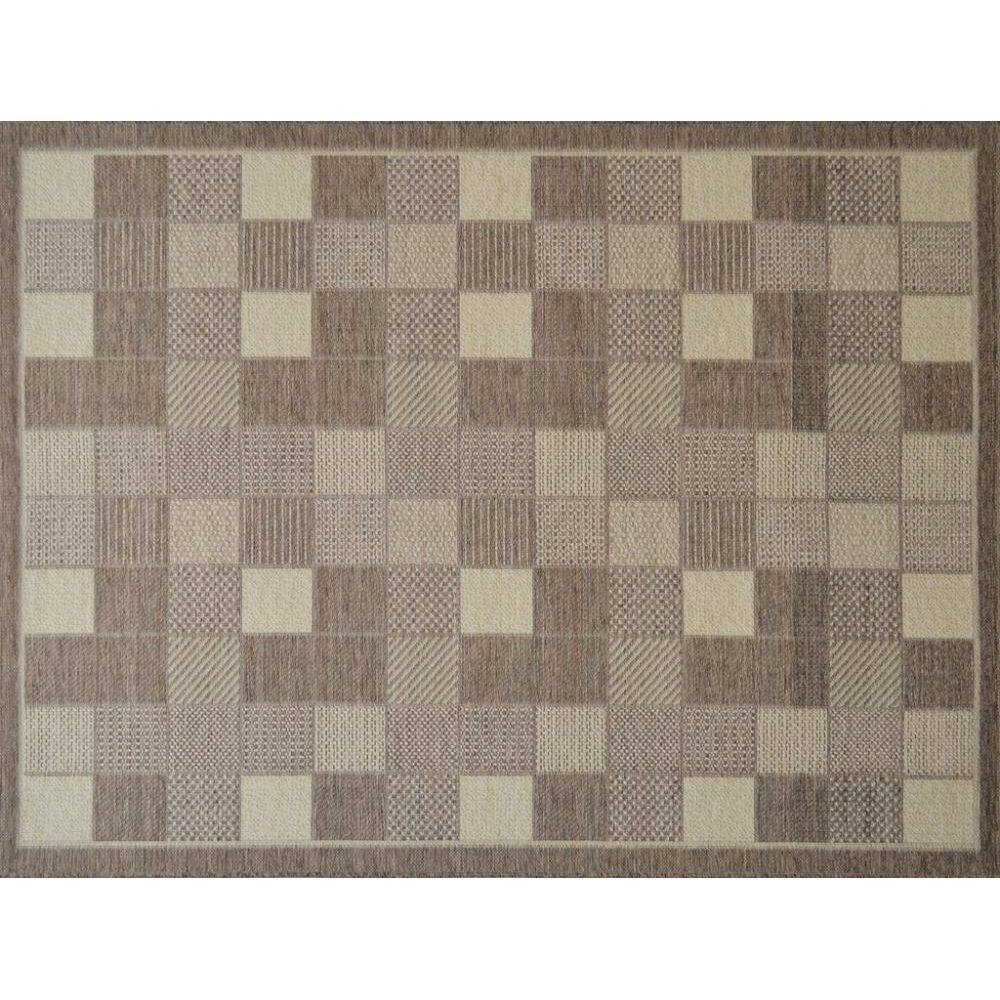 Mega Tapete Quadrado Natural Look Tabuleiro-A 215X215 Cm