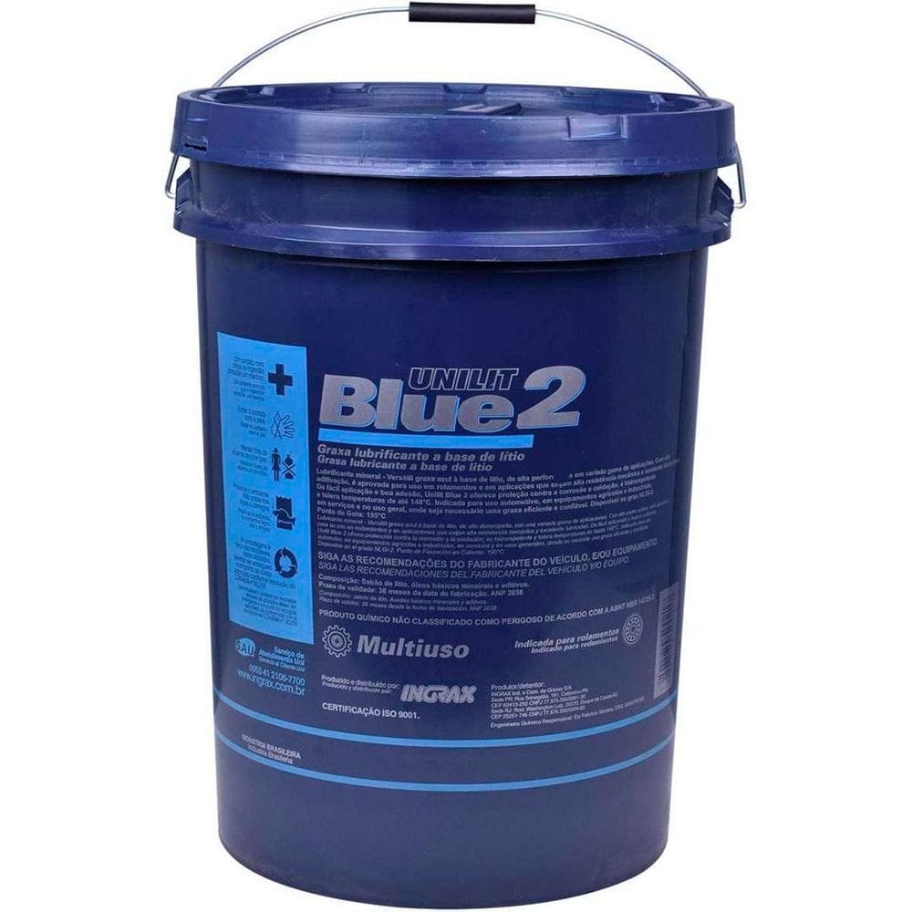 Graxa Unilit Azul Blue-2 Ingrax Balde 18 Kg. - 16329