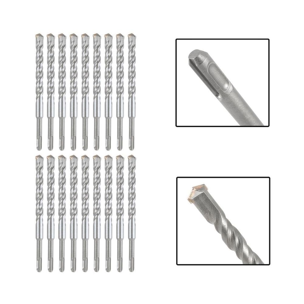 Jogo 18 Brocas Sds Plus 20X310 Mm Aço Carbono Tungstênio