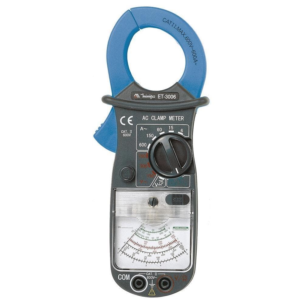 Alicate Amperimetro Analogico Minipa Et-3006 Cat Ii 600V