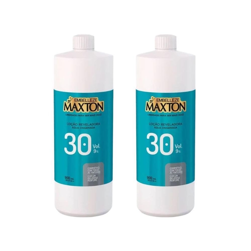 Locao Reveladora Maxton Ox 30 Vol 900Ml - Kit Com 2Un