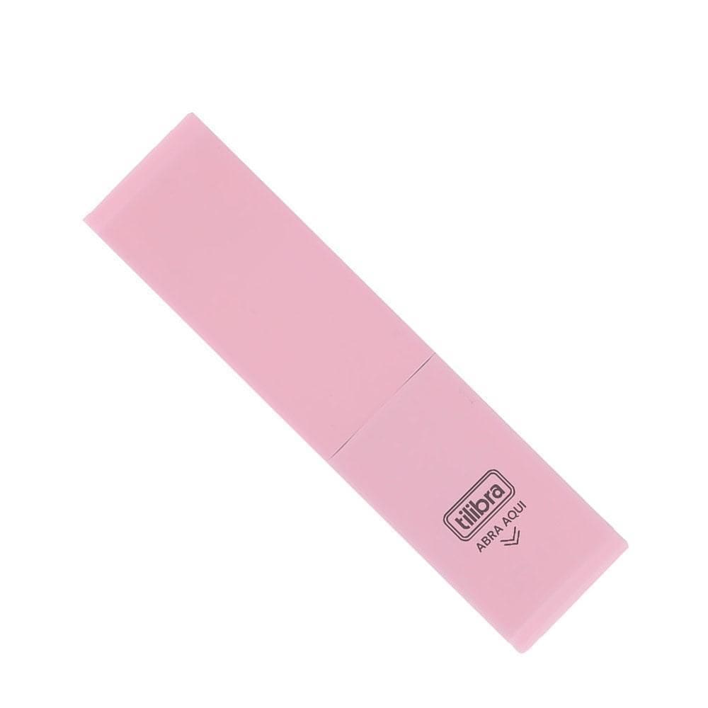Grampeador 20 Folhas De Mesa G110 Rosa Claro Tilibra