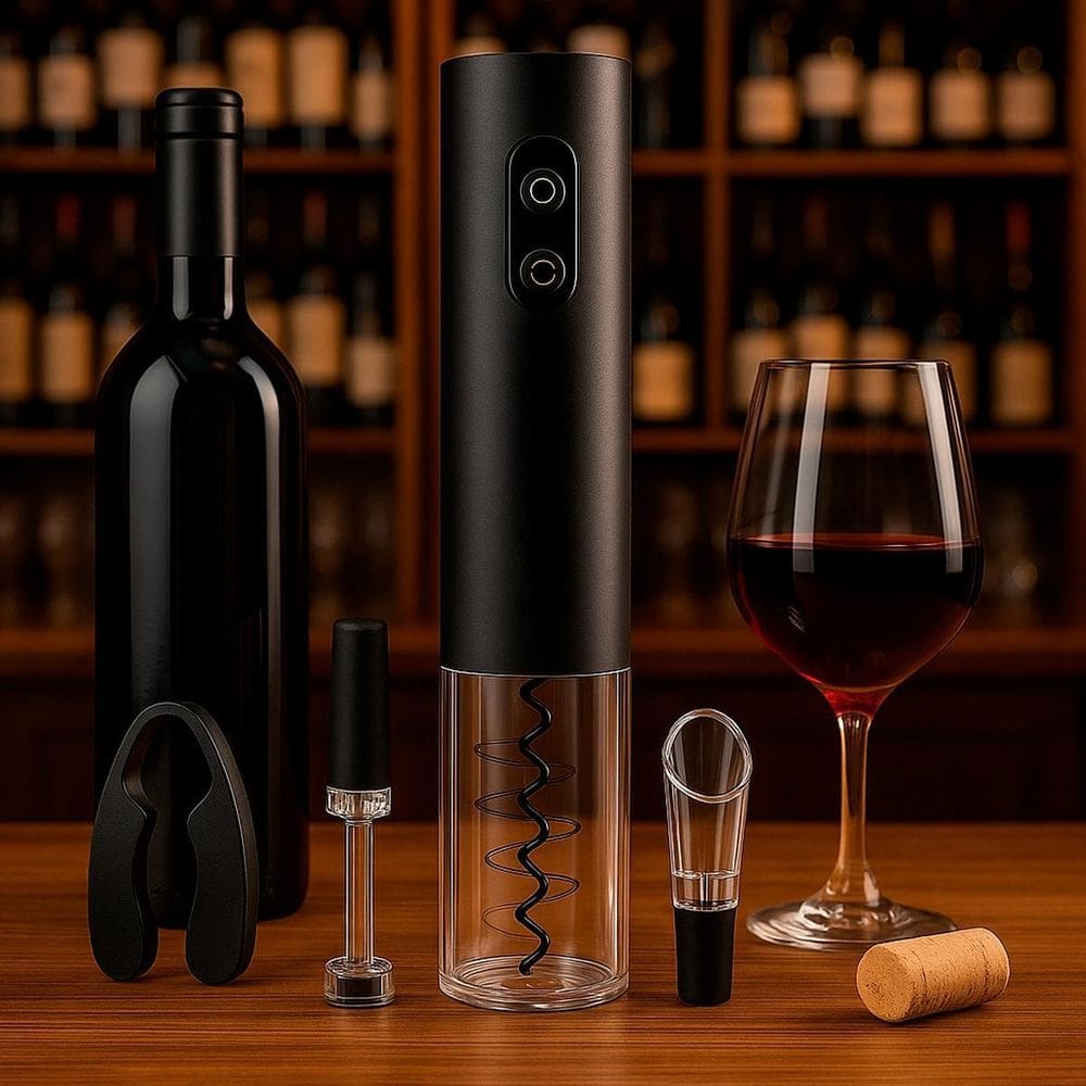 Abridor De Vinho Elétrico Para Garrafas De Luxo