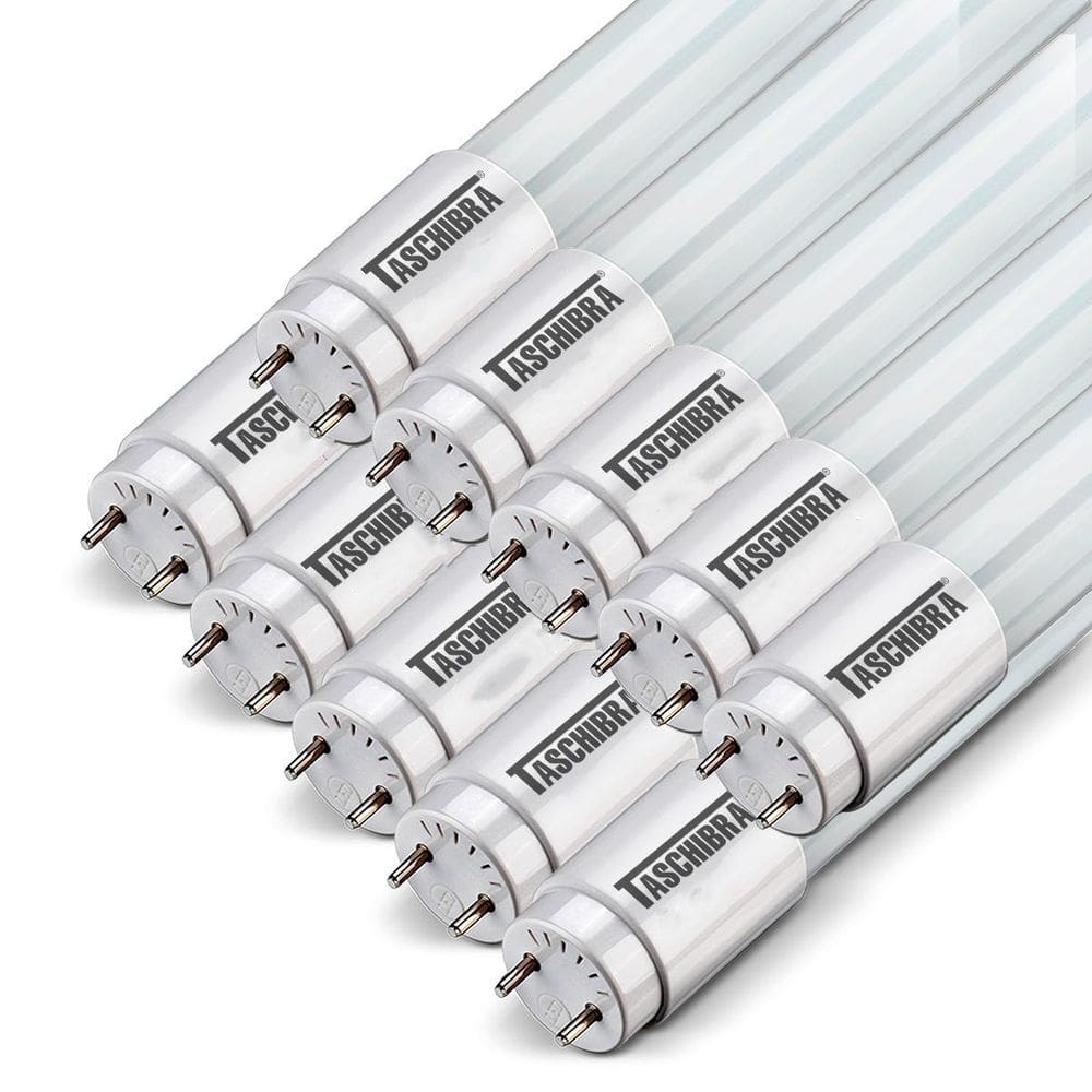 10 Lâmpadas Tubo Led T8 20,5W 120Cm G13 Taschibra Luz 3000K