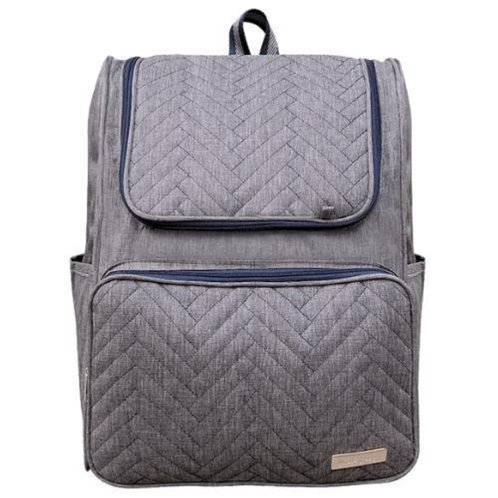 Mochila Maternidade Mave Baby Deluxe Cinza E Marinho