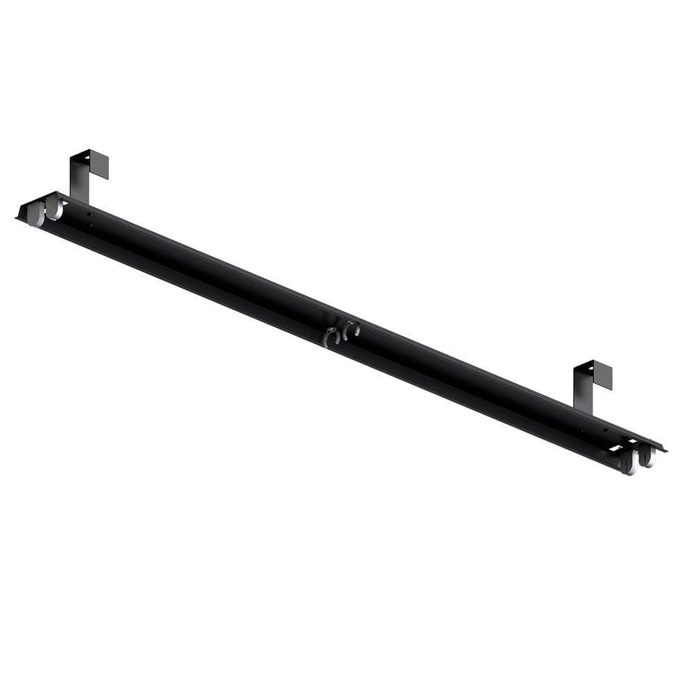Luminária Calha Taschibra Sobrepor Pt Gancho 1,20 Mt 2Xt8