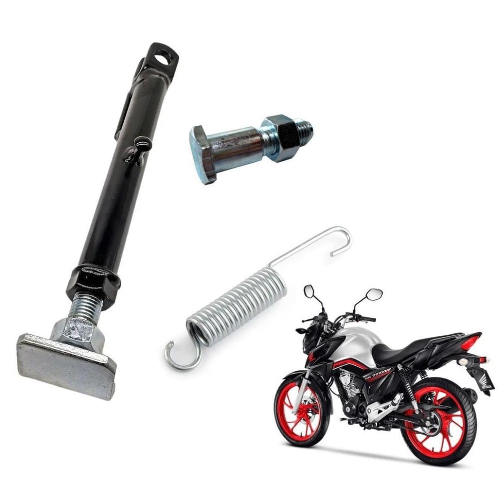 Cavalete Lateral Regulagem Parafuso Mola Biz Pop Titan Fan