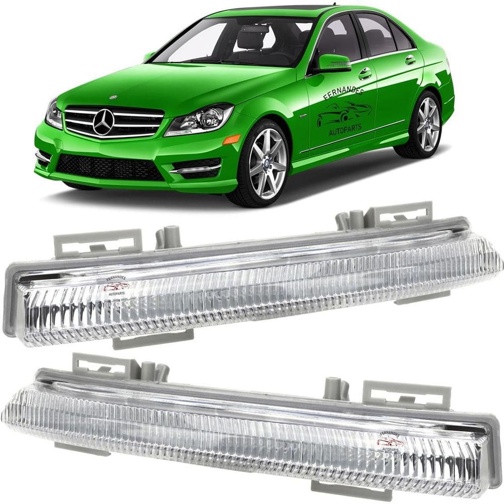 Par Led Farol Milha Drl Led Mercedes C180 C200 13