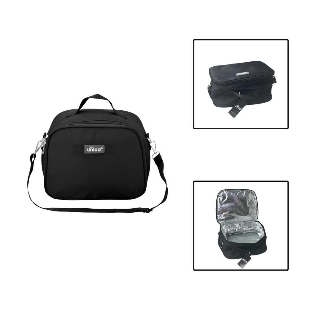 Bolsa Lancheira Porta Marmita Térmica Alça Removível - Preto