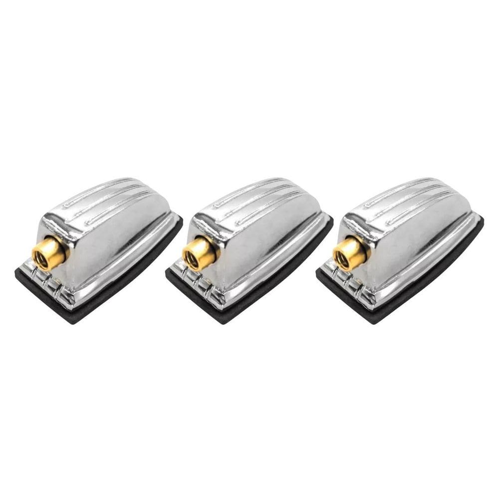 Kit 3 Canoa Para Tom Caixa Surdo Cromada Bucha 5Mm Pinguim