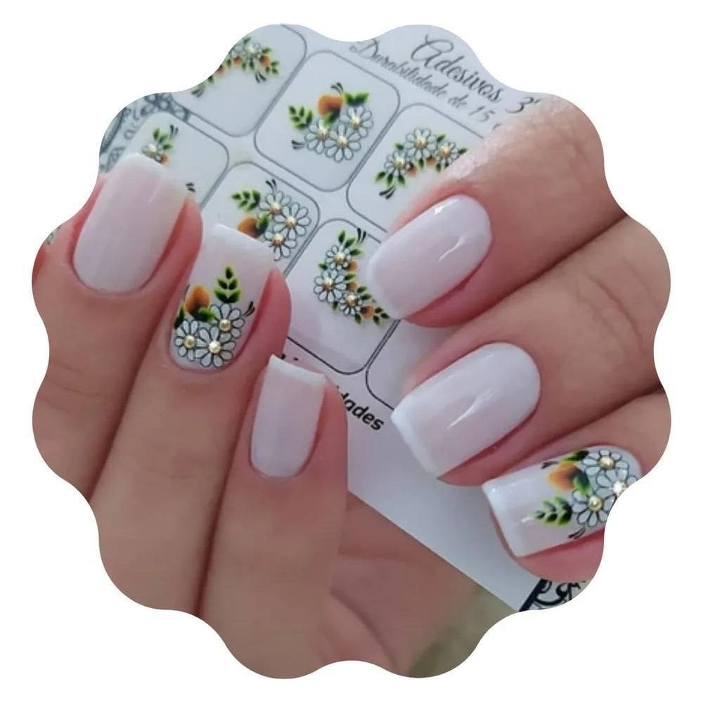 Unhas Decoradas Nail 60 Adesivos De Unhas 3D Florais 6 Cart