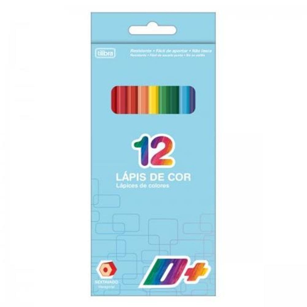 Lápis De Cor 12 Cores D+ Sextavado - Tilibra