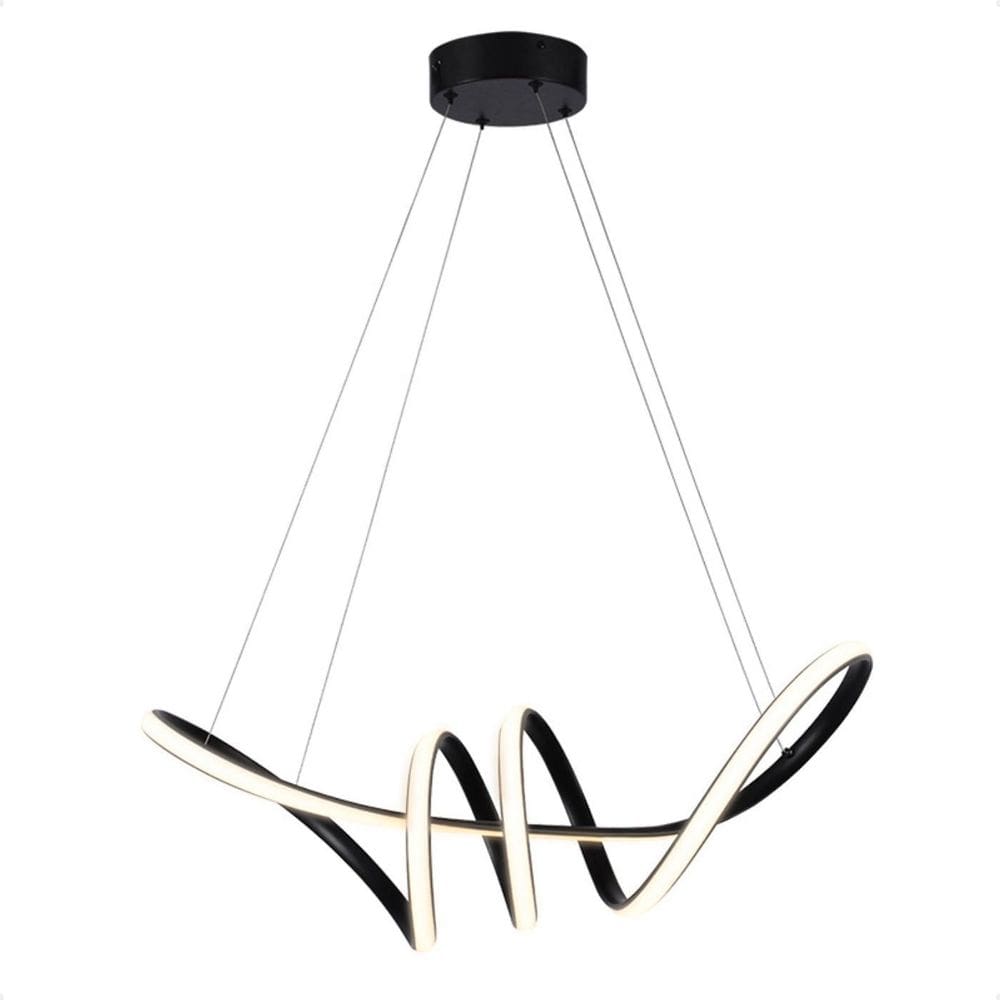 Pendente Led Moderno Taschibra Loop 38W 3000K Quente Preto