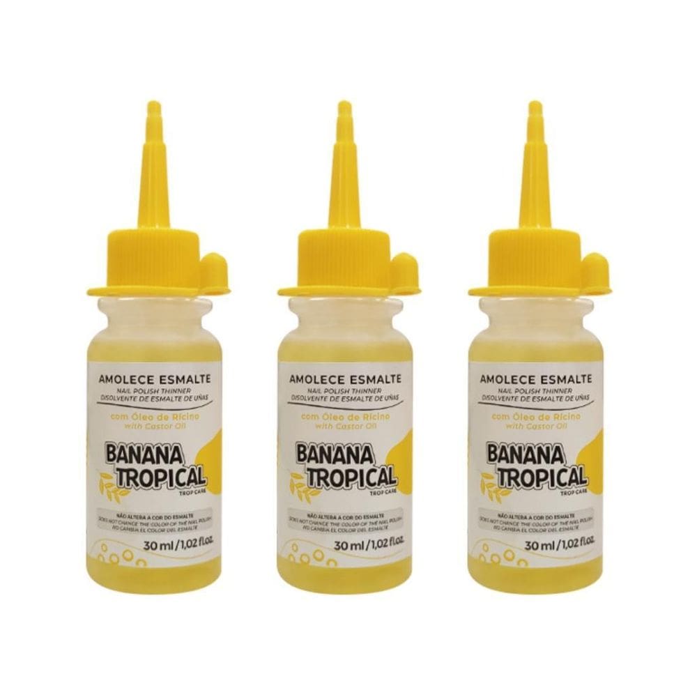Amolecedor De Esmaltes Trop Care Oleo De Banana 30Ml - 3Un