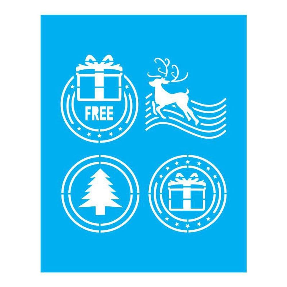 Stencil Tamako Natal - 20X25Cm - Ref B858