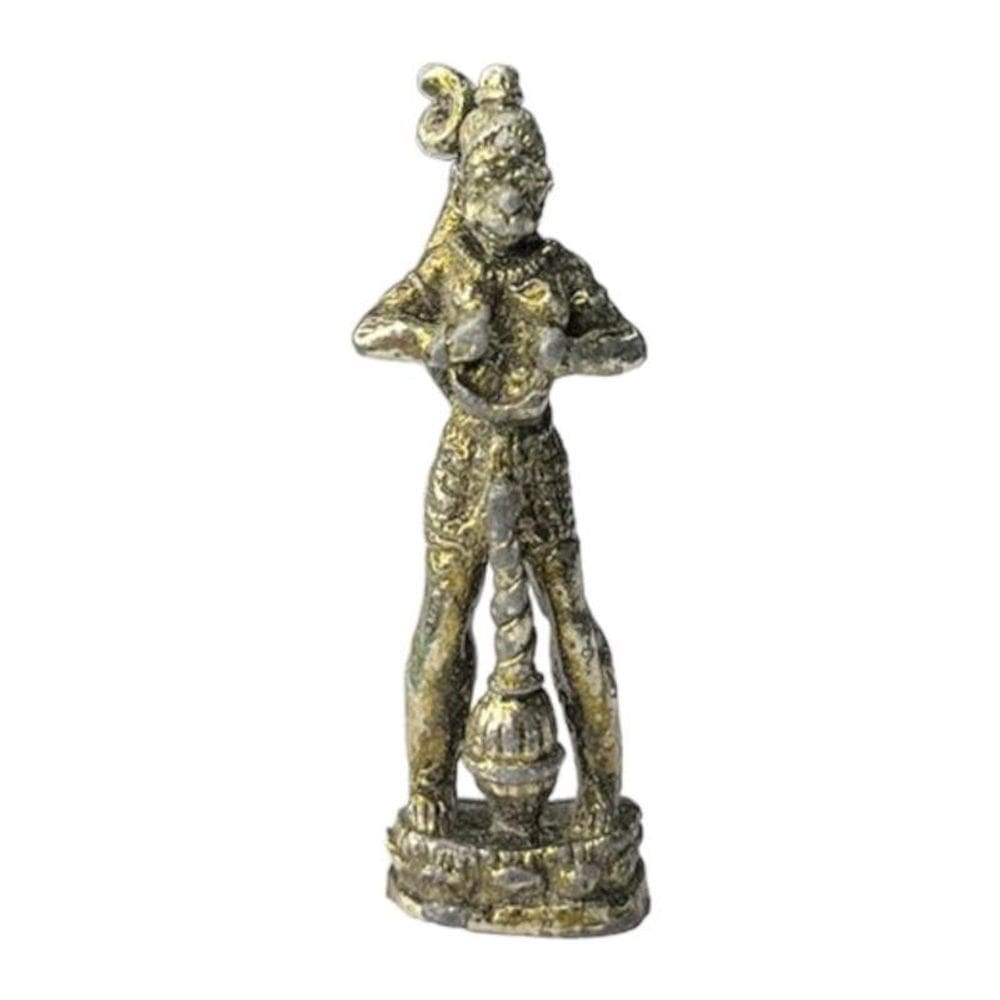 Escultura Deus Macaco Indiano Hanuman 4,8 Cm Metal